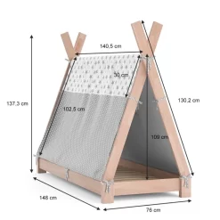 Lit Enfant Tippi 140x70cm Nature & Toile 20 Lit Enfant Tippi 140x70cm Nature & Toile -Meubles Pour Enfants 029e53d038164868ae2f343b385676b5