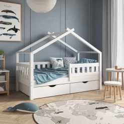 Lit Cabane Design 160cm Avec 2 Tiroirs 9 Lit Cabane Design 160cm Avec 2 Tiroirs -Meubles Pour Enfants 034b1f4e9a974076bb378f990e1bc7e6