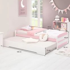 Lit Gigogne LORENA 90x190 Cm -Meubles Pour Enfants 041e06a5b43e4545b82ebc9059c4fa80