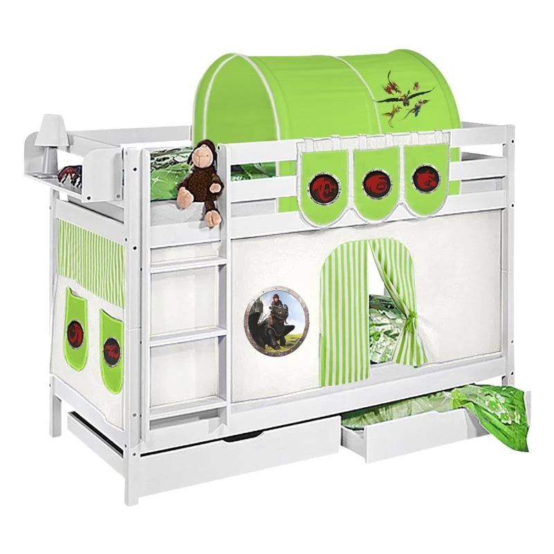 Lit Ludique JELLE Dragons Vert 1 Lit Ludique JELLE Dragons Vert