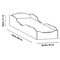 Lit Kate Prinzessinnen -Meubles Pour Enfants 1000201654 200310 11085000006 SKETCH DETAILS P000000001000201654 sketch