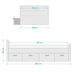 Cadre De Lit Bibo -Meubles Pour Enfants 1000209264 210728 11342900009 SKETCH DETAILS P000000001000209264 sketch