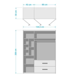Roba Armoire Tobi -Meubles Pour Enfants 1000231678 201215 13393600012 SKETCH DETAILS P000000001000231678 sketch