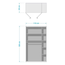 Chambre Kim IV (5 éléments) -Meubles Pour Enfants 1000253718 210325 16352100093 SKETCH DETAILS P000000001000253718 sketch