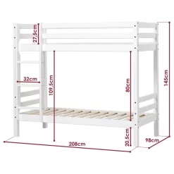 Lits Superposés Hoppekids Basic II -Meubles Pour Enfants 1000257139 210407 14355700040 SKETCH DETAILS P000000001000257139 sketch