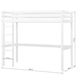 Lit Mezzanine Hoppekids Basic I -Meubles Pour Enfants 1000257168 210407 14383200202 SKETCH DETAILS P000000001000257168 sketch