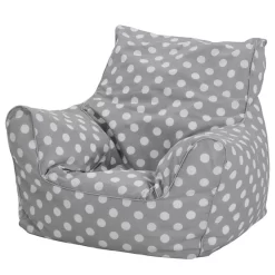 Pouf Pour Enfant White Dots