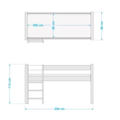 Lit Mezzanine Ida Bob Le Bricoleur 5 Lit Mezzanine Ida Bob Le Bricoleur -Meubles Pour Enfants 1000289795 210910 15363600154 SKETCH DETAILS P000000001000289795 sketch