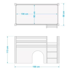 Lit Mezzanine Ida Dragons 17 Lit Mezzanine Ida Dragons -Meubles Pour Enfants 1000289928 210908 13554600118 SKETCH DETAILS P000000001000289928 sketch