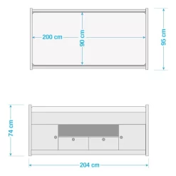 Lit Multi-rangements Rocco II -Meubles Pour Enfants 1000291170 210910 11034500047 SKETCH DETAILS P000000001000291170 sketch