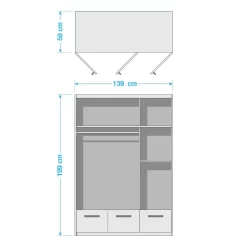 Armoire Nottingham -Meubles Pour Enfants 1000297242 211008 162038000522 SKETCH DETAILS P000000001000297242 sketch