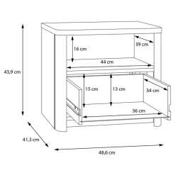 Table De Chevet Twyford -Meubles Pour Enfants 1000366445 220919 501 SKETCH DETAILS P000000001000366445 sketch