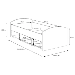 Lit Simple Niiw -Meubles Pour Enfants 1000366478 220919 501 SKETCH DETAILS P000000001000366478 sketch