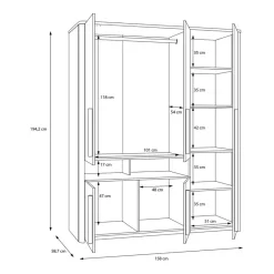 Armoire Twyford -Meubles Pour Enfants 1000366482 220919 501 SKETCH DETAILS P000000001000366482 sketch