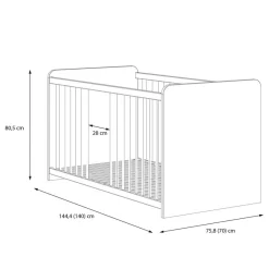 Lit Bébé Fierco -Meubles Pour Enfants 1000404494 230907 501 SKETCH DETAILS P000000001000404494 sketch