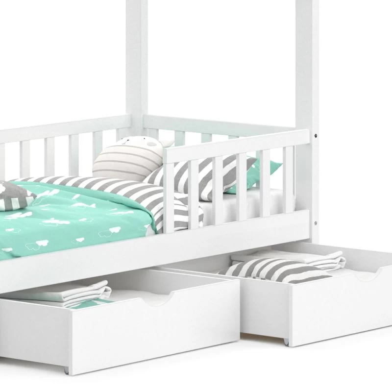 Lit Cabane Wiki 80x160cm & 2 Tiroirs 6 Lit Cabane Wiki 80x160cm & 2 Tiroirs – Image 6