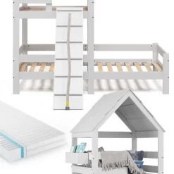 Lit Avec Aire De Jeux Teddy, Matelas -Meubles Pour Enfants 1334c49946d3465186c09382fe8bccea
