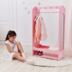 Penderie à Vêtements Rose Blanche à Pois -Meubles Pour Enfants 13e714b713d5462b9252cb2f1f78be80