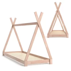 Lit Cabane Tipi 200x90cm Nature -Meubles Pour Enfants 1565858e5e1a4678b8115835898d202a
