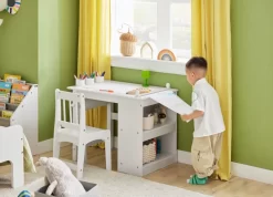 Ensemble Table Et Chaise Enfant KMB60-W -Meubles Pour Enfants 164b0ac0ef6e433db07f4c520080bcaf