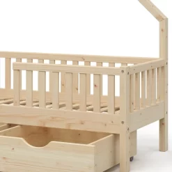 Lit Cabane Noemi 70x140cm Avec Tiroir -Meubles Pour Enfants 173cce92f82645aaa7ac74ec160d3f42