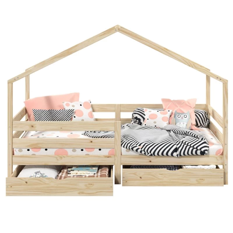 Lit Cabane ENA 90x190 Cm 3 Lit Cabane ENA 90x190 Cm – Image 3