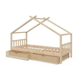 Lit Enfant Design Nature Avec Tiroir -Meubles Pour Enfants 1ab4560938b244c2939273b3f63383c8