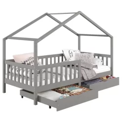 Lit Cabane ELEA 90x190 Cm -Meubles Pour Enfants 1e60588fbe494b3ca1162ac2aa663afc