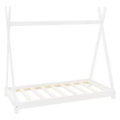 Lit D'enfant Tipi 70x140 Cm Blanc -Meubles Pour Enfants 21f0510aadb947aeab725e84980d1d15