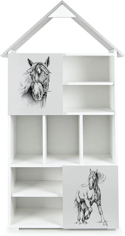 GRAND CHALET Blanc Et Grise Cheval 2 GRAND CHALET Blanc Et Grise Cheval – Image 2