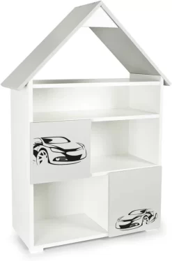 PETIT CHALET Blanc Et Gris Voiture