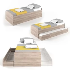 Lit Pour Enfant Enzo 200x90cm Nature -Meubles Pour Enfants 2bdc210a6ab24fa0be3d97bea3ee61f5