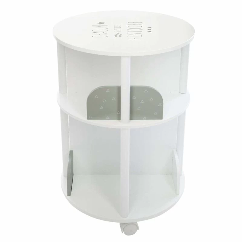 ATMOSPHERA Bibliothèque Enfant Ronde En MDF Gris L 4 ATMOSPHERA Bibliothèque Enfant Ronde En MDF Gris L – Image 4