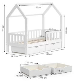Lit Cabane Wiki 80x160cm & 2 Tiroirs 13 Lit Cabane Wiki 80x160cm & 2 Tiroirs -Meubles Pour Enfants 3e4778d429664930abe3b3c19d322d77.cropped 54 25 888 974.processed