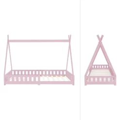 Lit D'enfant Tipi 200x90cm Rose -Meubles Pour Enfants 3f6a55c178dc44f795e47a5e47402b9d
