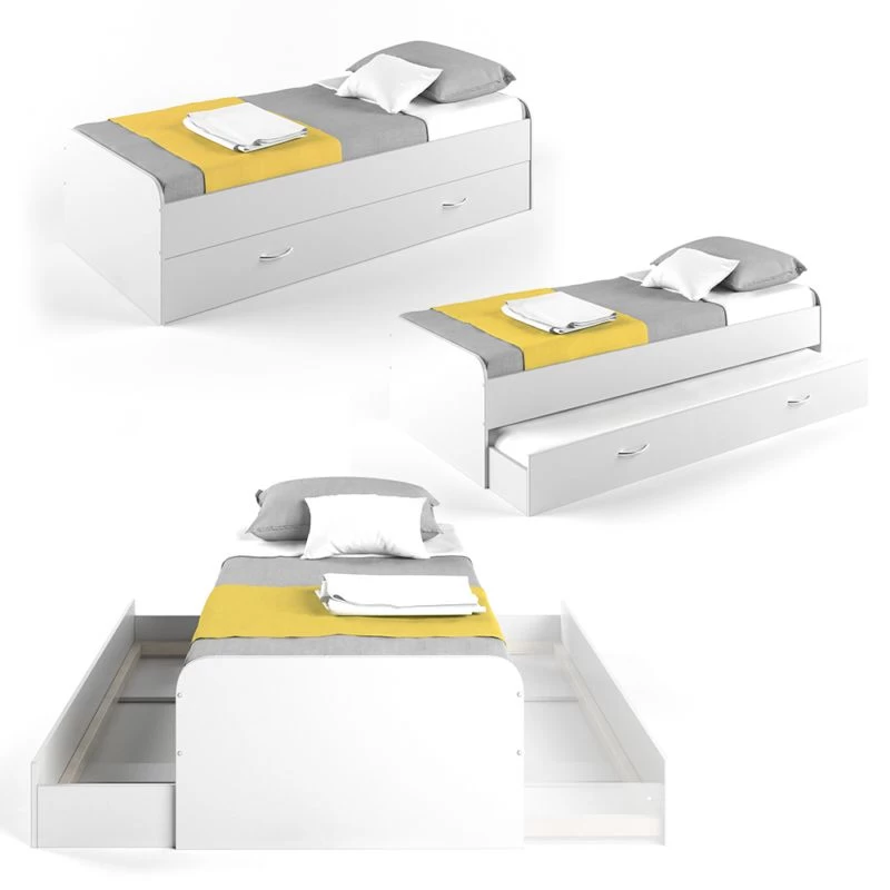 Lit Enzo 200x90cm Blanc 6 Lit Enzo 200x90cm Blanc – Image 6