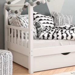 Lit Cabane Design Blanc Avec Tiroir -Meubles Pour Enfants 4983fc77a18241318c20794913bc8edd 1