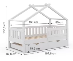 Lit Gigogne Cabane Design 160x80cm Blanc -Meubles Pour Enfants 4b00cce40e4a4592b23da82d99067930.cropped 29 164 906 747.processed