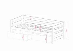 Lit Simple Ergo -Meubles Pour Enfants 4e22da22833240089a90219586ac5369