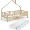 Lit Cabane Noemi 200x90cm Avec Matelas
