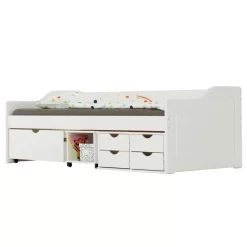 Lit Fonctionnel SENTA 90x200 Cm -Meubles Pour Enfants 5fa1c3bee89f4dadb030040adee02ccd