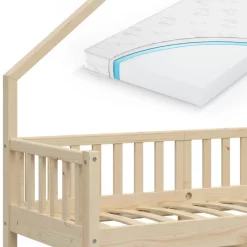 Lit Cabane Noemi 80x160cm Avec Matelas -Meubles Pour Enfants 624aaa759042473b99ecac2773772f32