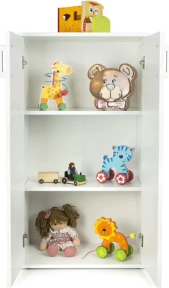 Armoire Blanche élégante A OSLO -Meubles Pour Enfants 6c71f1714f364740ae1eef793272b81d