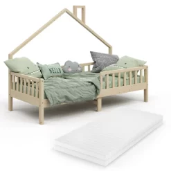 Lit Cabane Noemi 200x90cm Avec Matelas -Meubles Pour Enfants 6e322c38ce14419180e24645701808c4