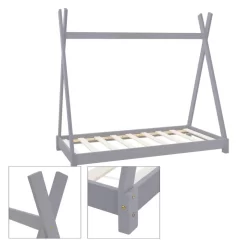 Lit D'enfant Tipi 70x140 Cm Blanc -Meubles Pour Enfants 717af469700e47d8aa948ed9ada4a7f5 1