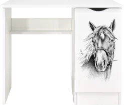 Bureau Blanc ROMA - Cheval
