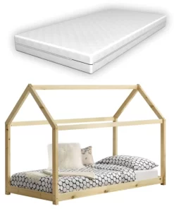 Lit Cabane Netstal Avec Matelas