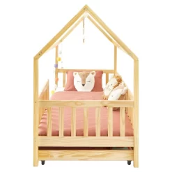 Lit Cabane NUNA 90x200 Cm -Meubles Pour Enfants 7e70d7546e2849b3825d4a1063b54214