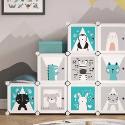 Armoire Andy Gris Modulable Grande -Meubles Pour Enfants 820dc5988ec6478abb0507f1ee86dc32