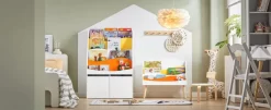 Étagère Enfant KMB63-W 10 Étagère Enfant KMB63-W -Meubles Pour Enfants 862eb587277f4009a83b7a4e6398e819